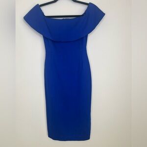 Aritzia Babaton Ruslan Off Shoulder Midi Dress